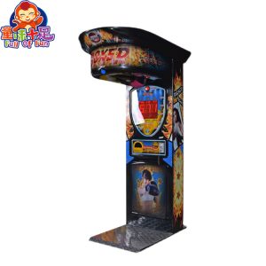 Coin operated boxing strength testing game machine