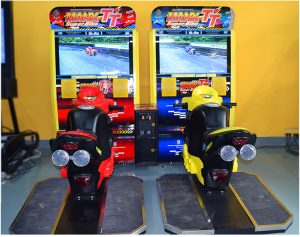 High quality Double Player Coin Operated Arcade Motorcycle Game Machine Racing Simulator Ride Motor Game for Game Center