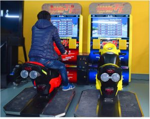 High quality Double Player Coin Operated Arcade Motorcycle Game Machine Racing Simulator Ride Motor Game for Game Center