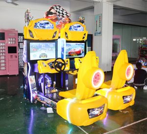 Hot Factory Price Arcade Car Racing Game Machine Racing Car Game Steering Wheel For Entertainment