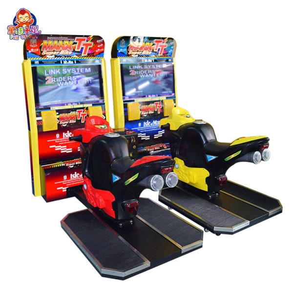 High quality Double Player Coin Operated Arcade Motorcycle Game Machine Racing Simulator Ride Motor Game for Game Center