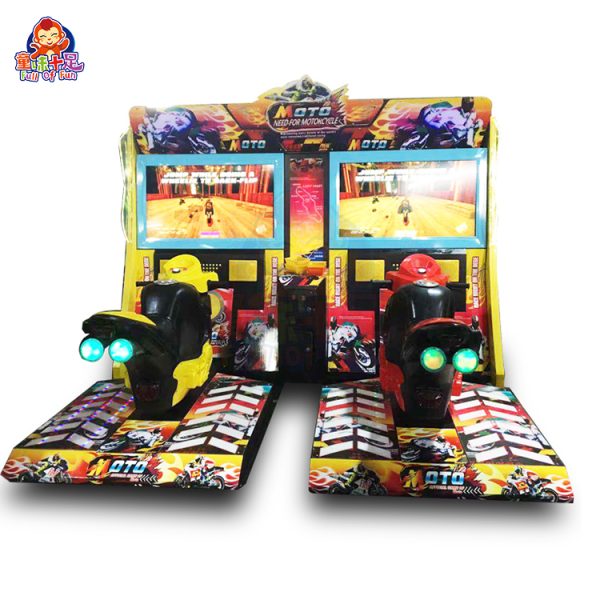 Arcade Video Game 2 Players Super Motorcycle Motor Racing Games