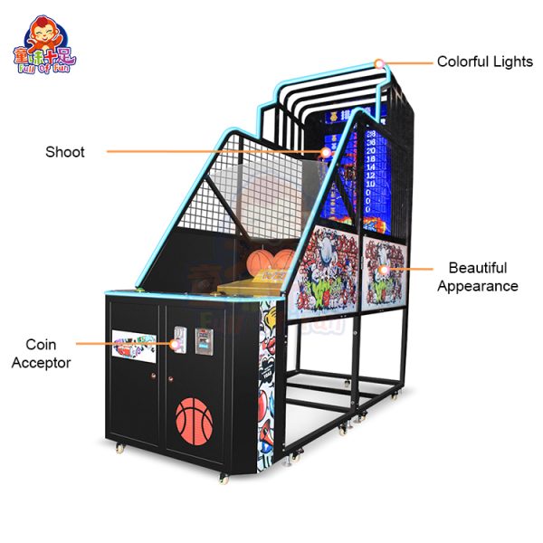 Indoor Street Basketball Arcade Game Machine Arcade Basketball Arcade Game Shooting Machine