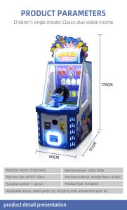 Crazy Baby Ball Shooting Arcade Game Machine