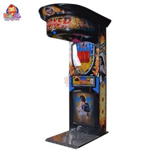 A robust coin-operated boxing arcade game machine designed specifically for adults. The machine features eye-catching graphics, a padded punching bag, and a digital display for scoring. Ideal for bars, clubs, arcades, and adult entertainment centers, it offers a challenging and competitive experience for adult players.