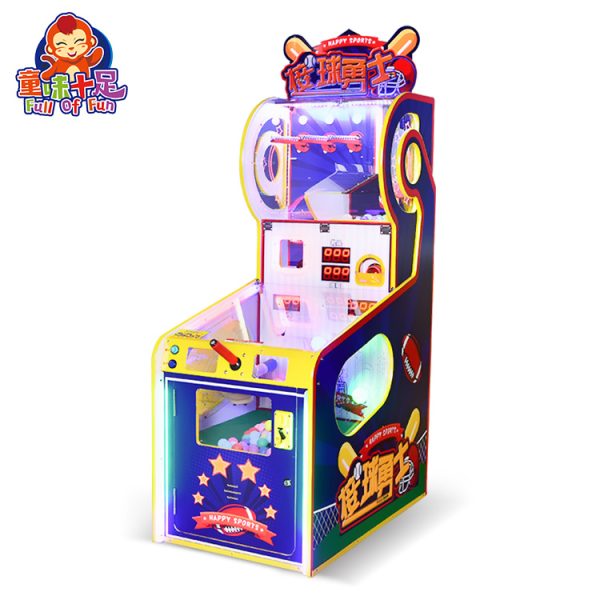 A colorful coin-operated children's skill game machine designed to enhance learning and play. The machine features vibrant graphics, interactive game interfaces, and a coin slot for easy operation. Ideal for arcades, amusement parks, and family entertainment centers, it promotes skill development and fun for kids.