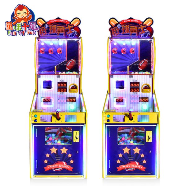 A colorful coin-operated children's skill game machine designed to enhance learning and play. The machine features vibrant graphics, interactive game interfaces, and a coin slot for easy operation. Ideal for arcades, amusement parks, and family entertainment centers, it promotes skill development and fun for kids.