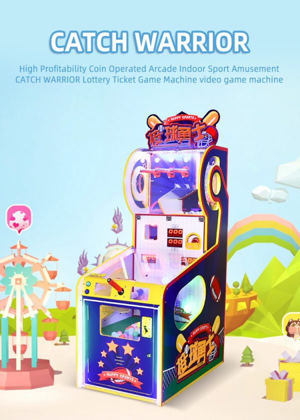 A colorful coin-operated children's skill game machine designed to enhance learning and play. The machine features vibrant graphics, interactive game interfaces, and a coin slot for easy operation. Ideal for arcades, amusement parks, and family entertainment centers, it promotes skill development and fun for kids.