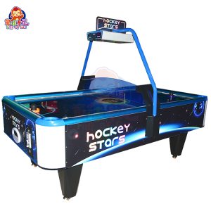 A dazzling Starry Sky Air Hockey Game Machine with a cosmic-themed design, colorful lights, and fast-paced gameplay, perfect for arcades and entertainment centers. Suitable for both kids and adults.