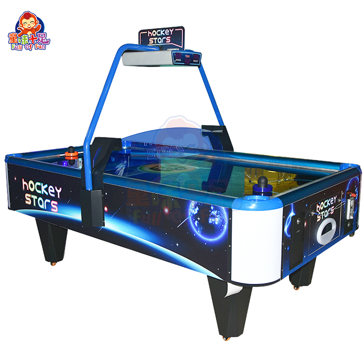 A dazzling Starry Sky Air Hockey Game Machine with a cosmic-themed design, colorful lights, and fast-paced gameplay, perfect for arcades and entertainment centers. Suitable for both kids and adults.