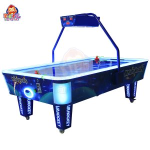 A captivating Shooting Star Air Hockey Game Machine with a meteor-themed design, colorful lights, and fast-paced gameplay, perfect for arcades and entertainment centers. Suitable for both kids and adults.