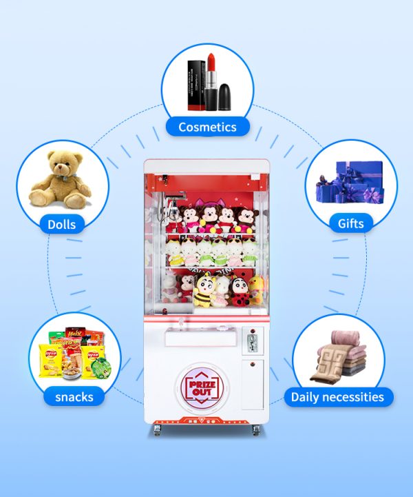 Deluxe Plush Machine 2 with colorful lights and cute plush toys.