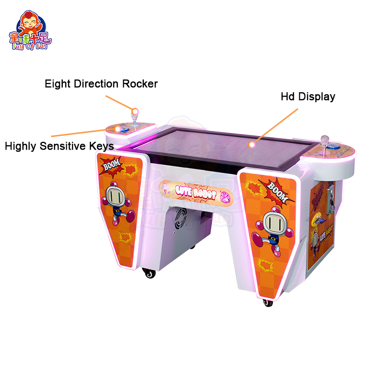 Two-player snake arcade game machine with vibrant graphics.