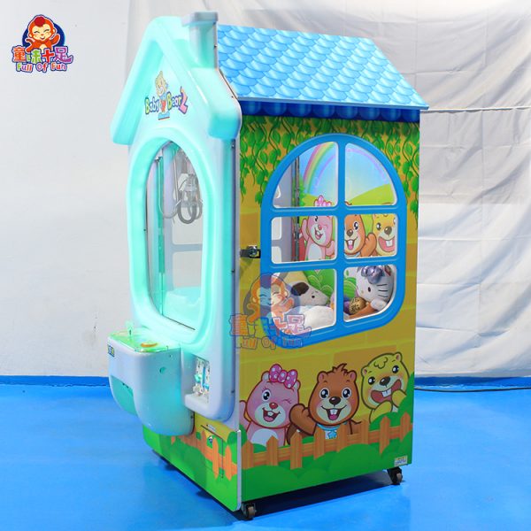 Baby Bear2-themed children's claw machine with bright colors, fun lights, and simple controls, perfect for young players.